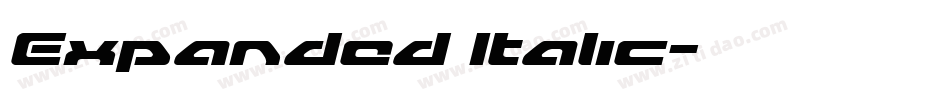 Expanded Italic字体转换